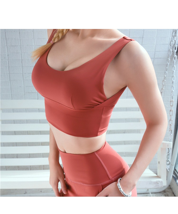 Đồ lót thể thao chuyên nghiệp của phụ nữ chạy bộ chống sốc tập hợp định hình áo ngực ngực lớn kích thước lớn áo ngực tập thể dục - Đồ lót thể thao ao nguc the thao