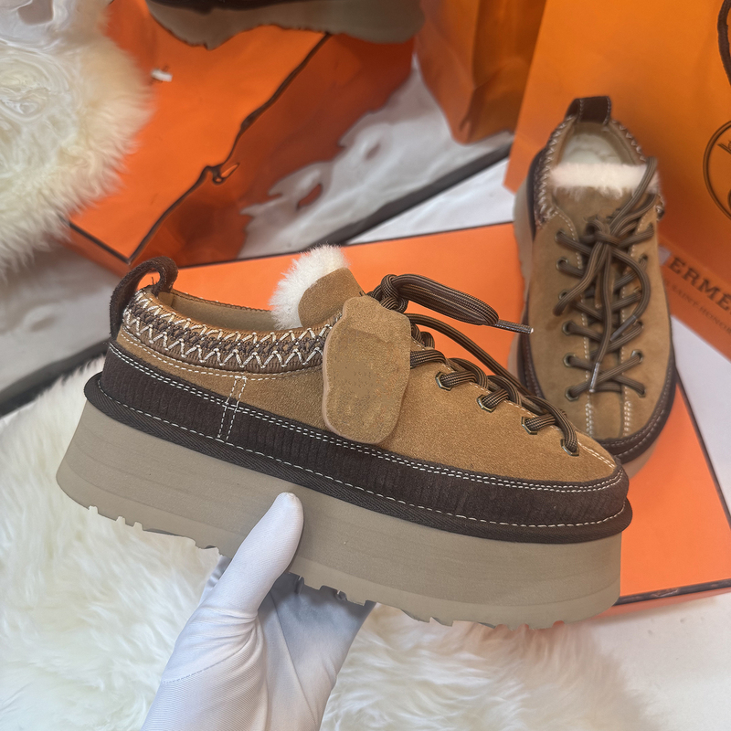 Sangpo Snow Boots for Women, Cotton Slippers, Sheepskin Integrated Cookie Thick-Soled Slippers, Song Yuqi Style Furry Half-Slippers Sangpo Snow Boots for Women, Cotton Slippers, Sheepskin Integrated Cookie Thick-Soled Slippers, Song Yuqi Style Furry Half-Slippers