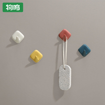 Wuming Domino hook punch-free kitchen viscose door back hook Strong sticky hook Clothes incognito hook Wall hanging
