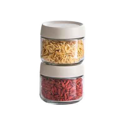 物鸣密封罐玻璃食品级透明五谷杂粮干货防潮收纳盒蜂蜜储物罐子