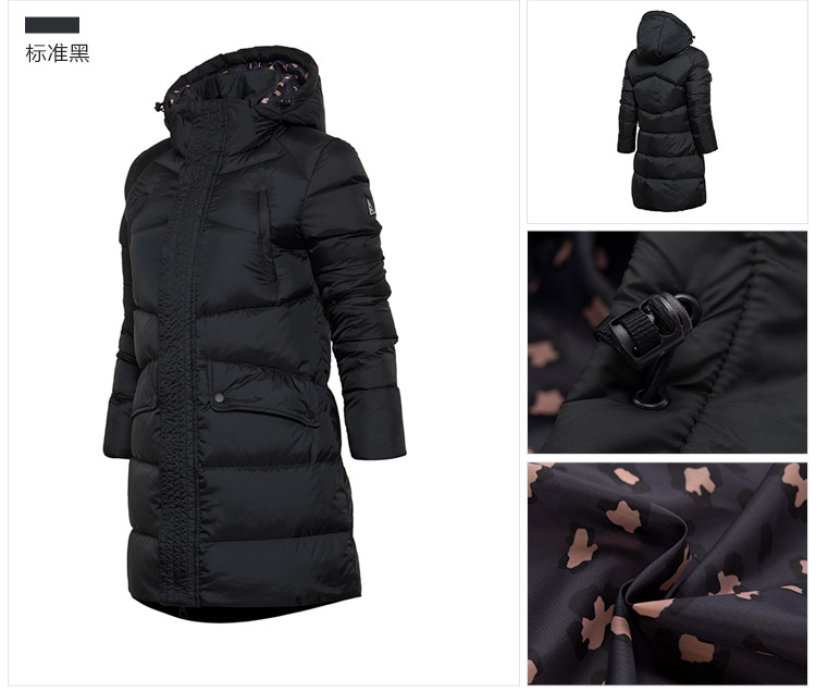 Li Ning dài xuống áo khoác nữ thể thao mới loạt cuộc sống windproof ấm áo trùm đầu AYMM154 áo phao dáng dài nữ