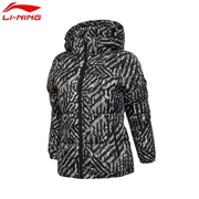 Li Ning phụ nữ đào tạo windproof ấm ngắn xuống áo khoác của phụ nữ thể thao