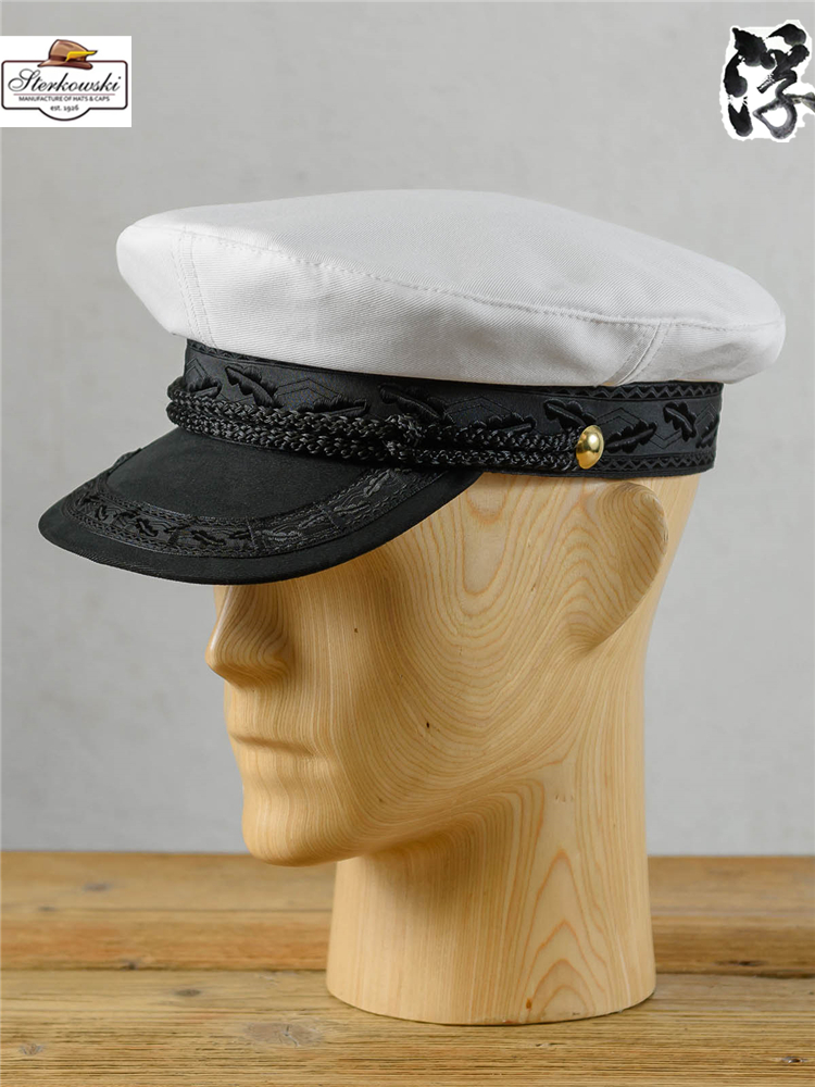 All cotton Spring and Autumn - Sterkowski, Poland, retro - black duck hat seaman captain captain's hand refined