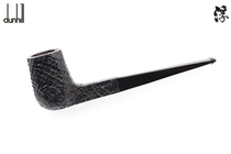 New Dunhill Denghiro White Point 4124 square black sandblack shell handmade stone wood pipe
