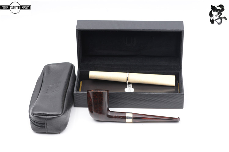 British white light pipe 2015 anniversary zodiac Memorial 4105 real leather pack pure silver chestnut light surface 99 new