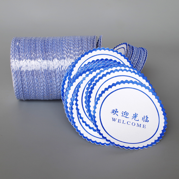 Disposable absorbent coaster custom tea coaster bar cup mat hotel guest room supplies support customization
