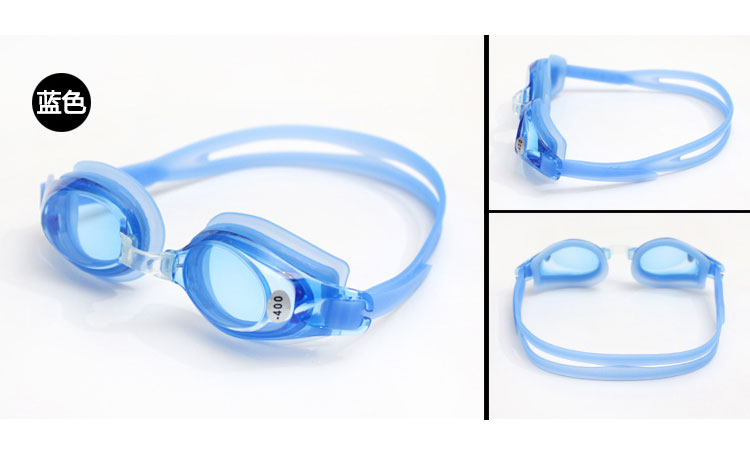 Kính bơi chống nước cận thị Goggles HD chống sương mù cho người lớn học sinh nam và nữ phẳng trắng trong suốt kính lặn có ống thở