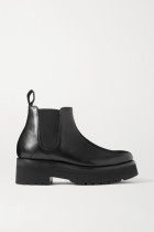 2020 GRENSON Ladies Naomi Black Leather Thick-Soled Chelsea Boots