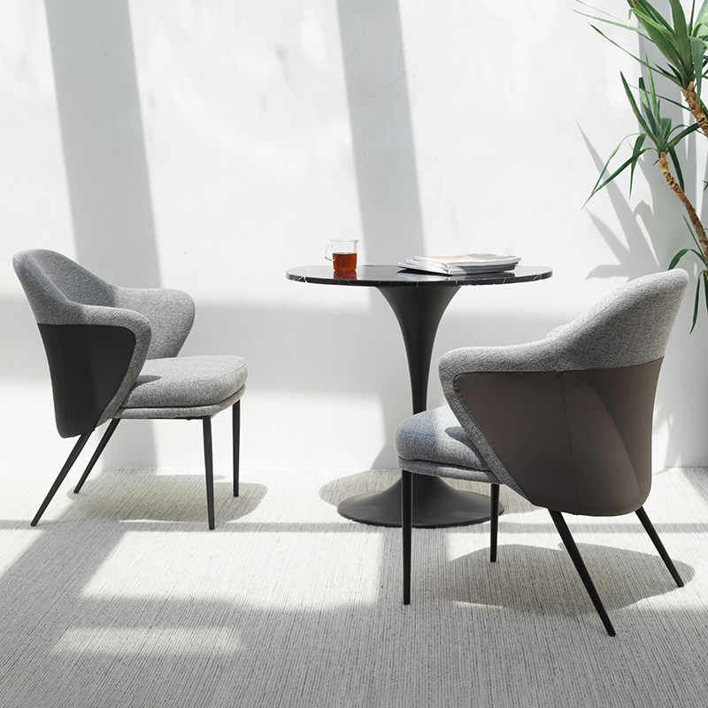 Italian Style Light Extravaganza Chair Nordic Home Dining Room Dining Chair Postmodern Sample House Display Center Negotiate Chair Hotel Armchair