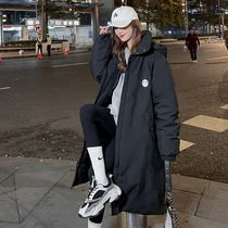 2020 winter New coach cotton-padded womens long ins Hong Kong style Korean loose student cotton-padded jacket tide