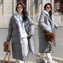 2021 Winter student cotton-padded jacket New loose size fake two Joker padded down cotton jacket ins jacket