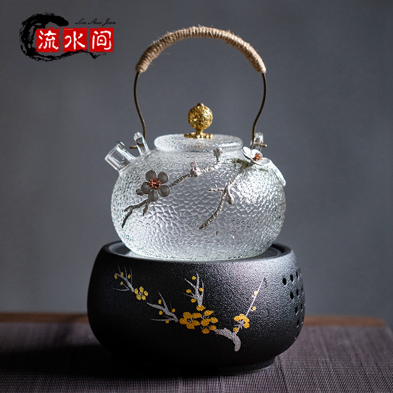 Japanese hammer resistant glass beam pot electric pot teapot teapot houseboiler teapot home cooking tea furnace upscale