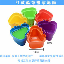 Paint tray graffiti tool rubbing seal kindergarten art area materials watercolor color classification brush wash cup barrel roller brush