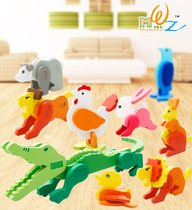 Animal three-dimensional illustration childrens toys kindergarten puzzle area operating materials construction desktop boys and girls gifts