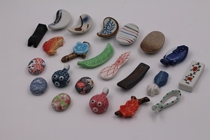 ZAKKA Japanese chopsticks holder eggplant chopsticks holder classical boat chopsticks holder creative boat pen holder eggplant pen holder