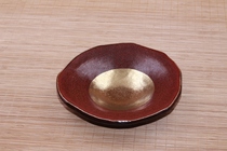 Japanese ceramic hand-painted underglaze color lotus leaf shaped small dish small dish ceramic small bowl snack bowl