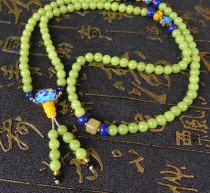  Natural luminous stone bracelet 108 female luminous pearl buddha beads luminous stone 108 beads Cloisonne bracelet necklace