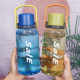 Large-Capacity Portable High-Value Plastic Cup for Male Students, High Temperature Resistant, Summer Anti-Fall, Outdoor Sports Water Bottle