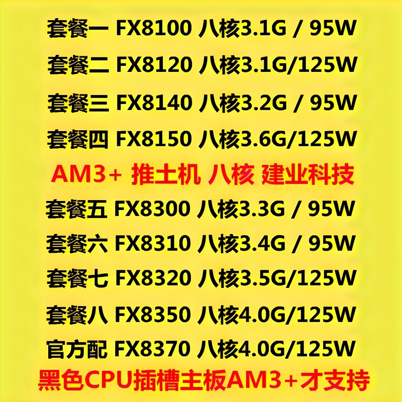 Amd Fx 8300 8100 8120 8150 8310 8320 8350 Eight-Core Bulldozer Am3+ Cpu Amd Fx 8300 8100 8120 8150 8310 8320 8350 Eight-Core Bulldozer Am3+ Cpu