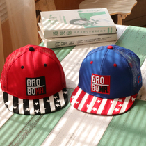 Childrens baseball cap Summer Boy cap Summer Boy cap summer baby hat child child sun sunscreen child net hat tide