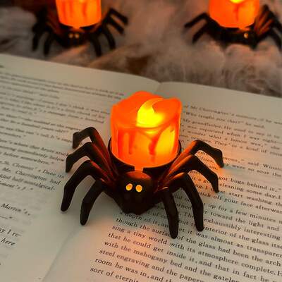 Pumpkin lanterns, spider lanterns, LED electronic candle lanterns, luminous spider night lights, bar and secret room atmosphere decorative items