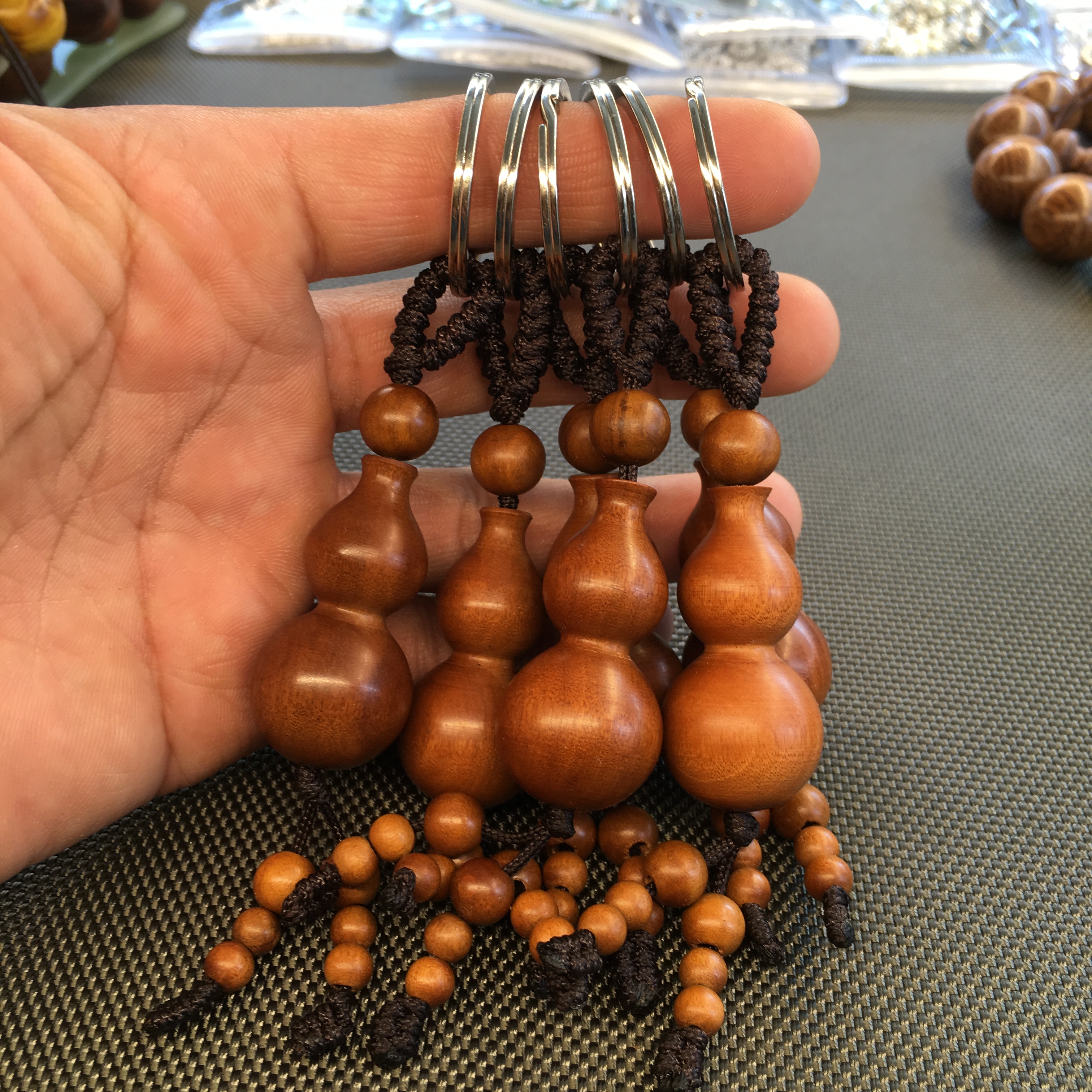 Xiaodong Workshop jujube small gourd key chain handle piece doll full red jujube gourd old material