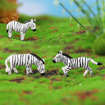 6 cute zebra PVC dolls birthday gifts fish tank landscaping books desktop decorations baking cake accessories