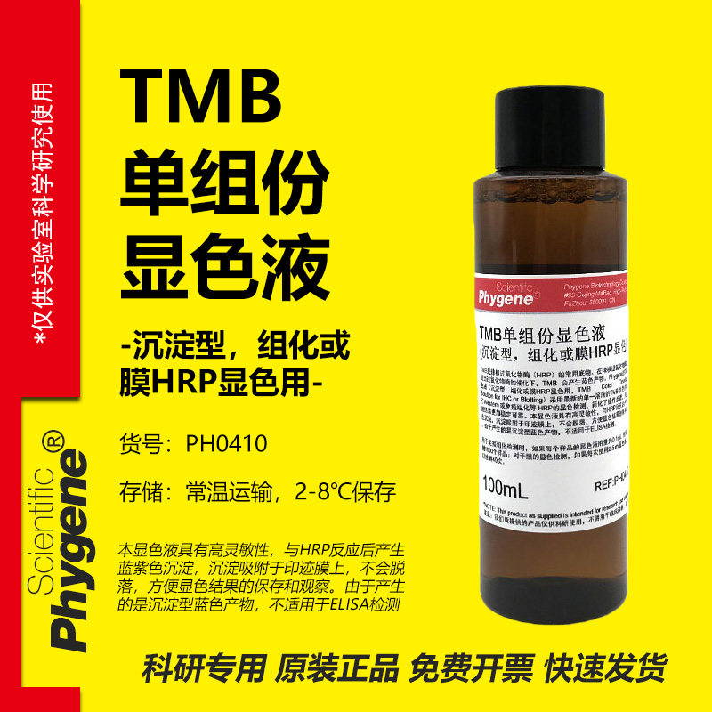 TMB单组份显色液 底物液 免疫组化膜HRP显色用 [PH0410 PHYGENE]
