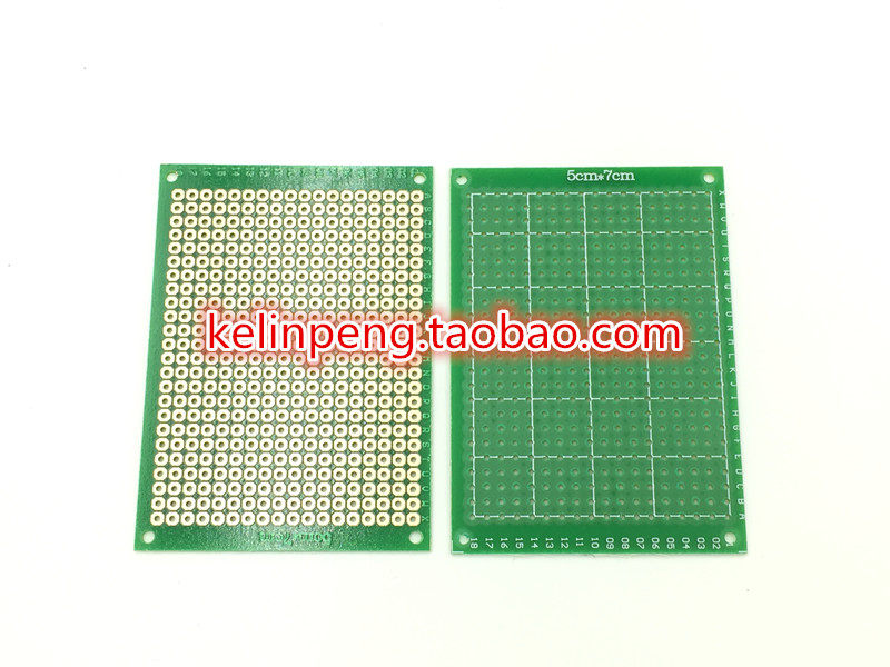 PCB single-sided universal circuit board development and design cavern board single-sided tin-plated 50mm * 70mm 5x7 experimental board