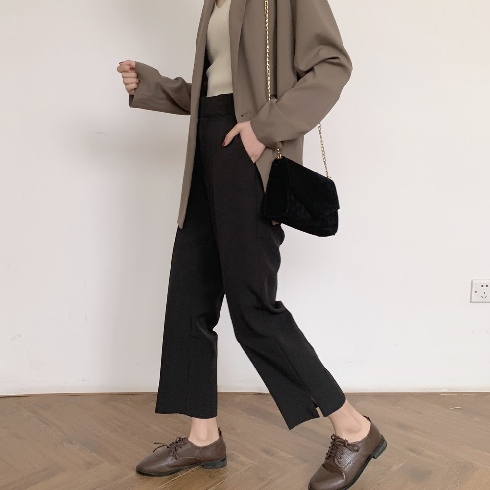 Fat Sister Spring Autumn New 2022 Large Size Dress Suitable for Hip Thigh Coarse loose Conspicuant Broadlegged Female Pants Tide