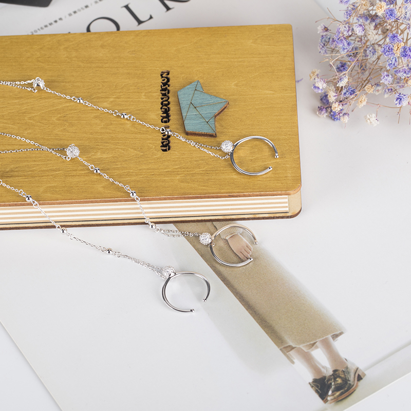 Nhật Bản và Hàn Quốc phiên bản 925 sterling bạc vòng tay vòng tay chuỗi trở lại chuỗi một chuỗi âm thanh đỏ lắc với đoạn trang sức nữ đơn giản - Vòng đeo tay Clasp vòng tay đá