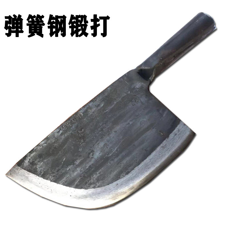 Butcher slaughter pig special knife chop bone knife spring steel hand-forged big bone commercial thickening