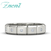 18K platinum diamond male ring rose gold diamond lovers ring on the ring PT950 Platinum diamond ring wedding ring