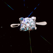 Special price 18K Platinum diamond female ring 50 Bull Head Drill Ring Simple four-claw diamond ring wedding diamond ring