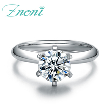 18K Diamond ring Classic six - claw GIA naked diamond 1 carat diamond ring Platinum for marriage diamond ring