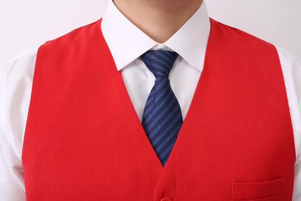 Trung tâm mua sắm siêu thị hướng dẫn mua sắm vest tùy chỉnh in logo khách sạn bồi bàn vest KTV áo liền quần vest nam áo kiểu trung niên hàn quốc