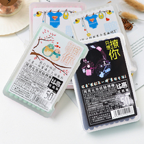 50 double-head cotton swab cotton swab household makeup cotton swab ear non-wooden stick cleaning cotton swab box