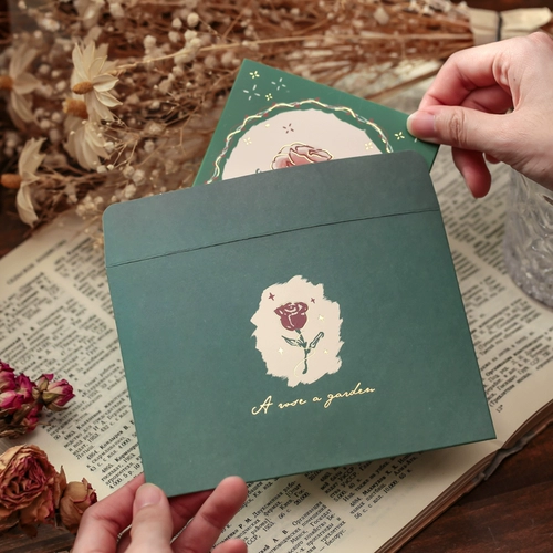 Трехмерная открытка, небольшой креативный рождественский комплект, розы, планировщик