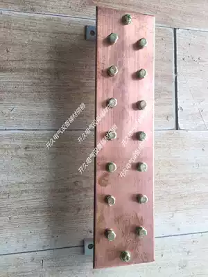 100*6*400 copper row busbar Grounding busbar wiring copper row tinned zinc nickel machine room copper row processing