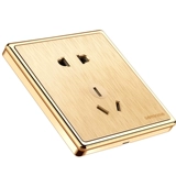 Международный электрик 86 Switch Socket Homevance Panel Panemangne ​​Gold USB -отверстие Один открытый однопроизвольный выключатель большой платы