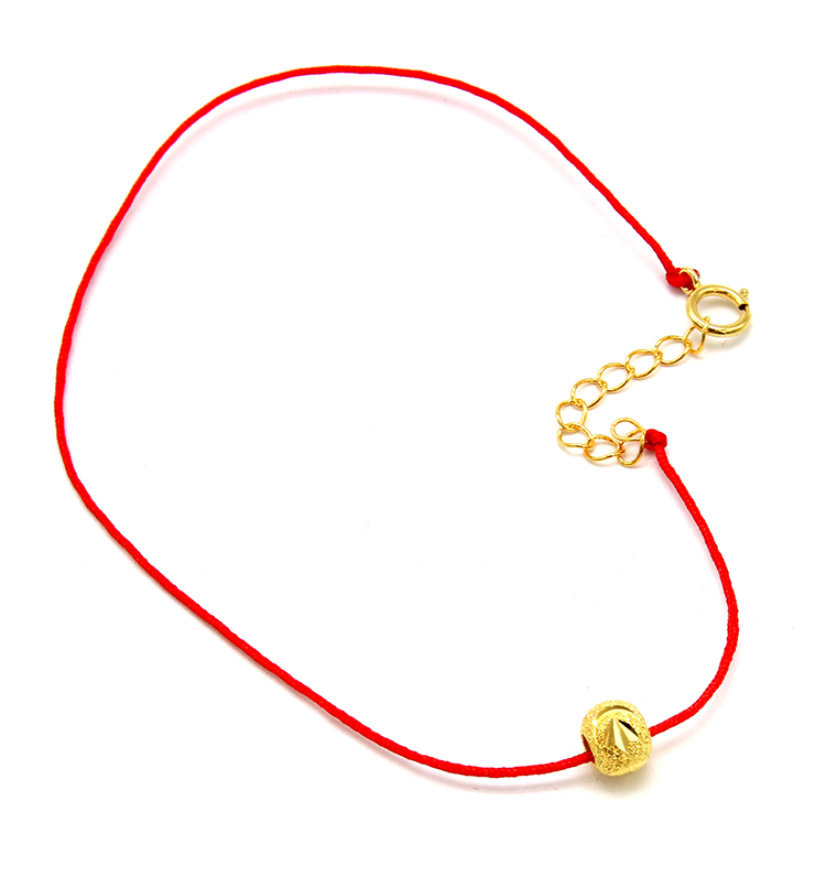 Bụi đỏ vòng chân nam nữ dây đỏ hạt vàng ác linh hồn nhỏ chống bạc sterling đường qua cát vàng đơn giản gợi cảm đôi chân chuỗi những mẫu lắc chân đẹp nhất
