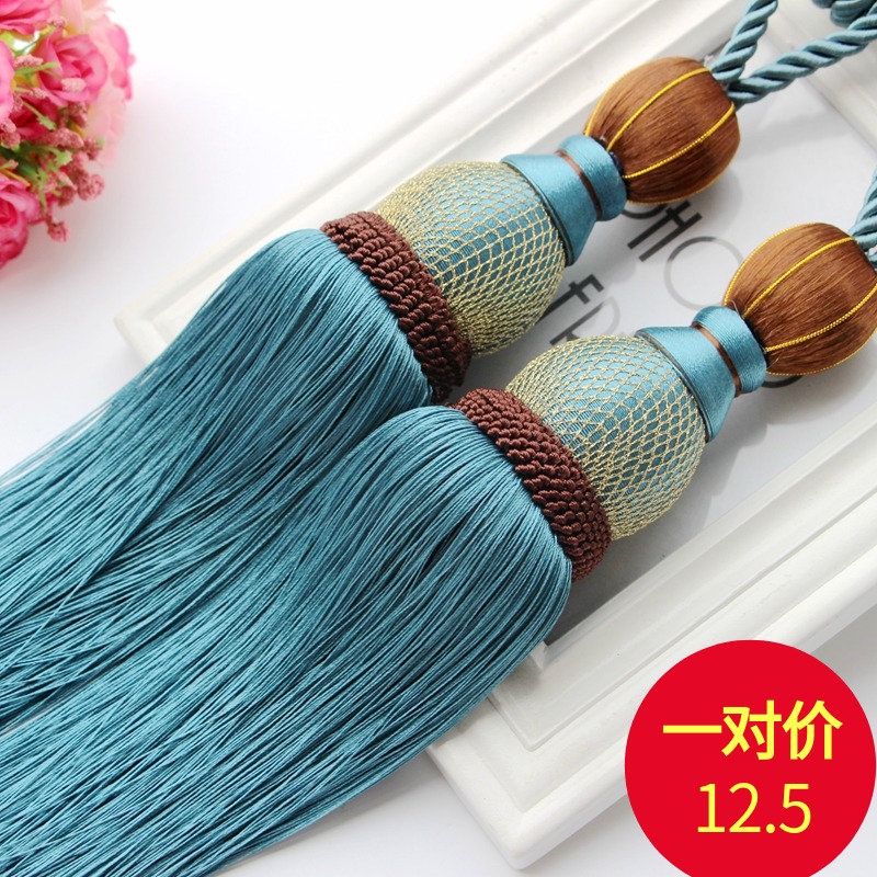 (a pair of clothes) high-end curtain strap binding rope Tying Rope fluidics Hanging Ball Living Room Bedroom minimalist modern deco Decorative Paddle