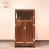 Mahogany mountain house iron wood Wanli cabinet iron pear wood bright grid cabinet study Ming style iron wood furniture factory direct sales