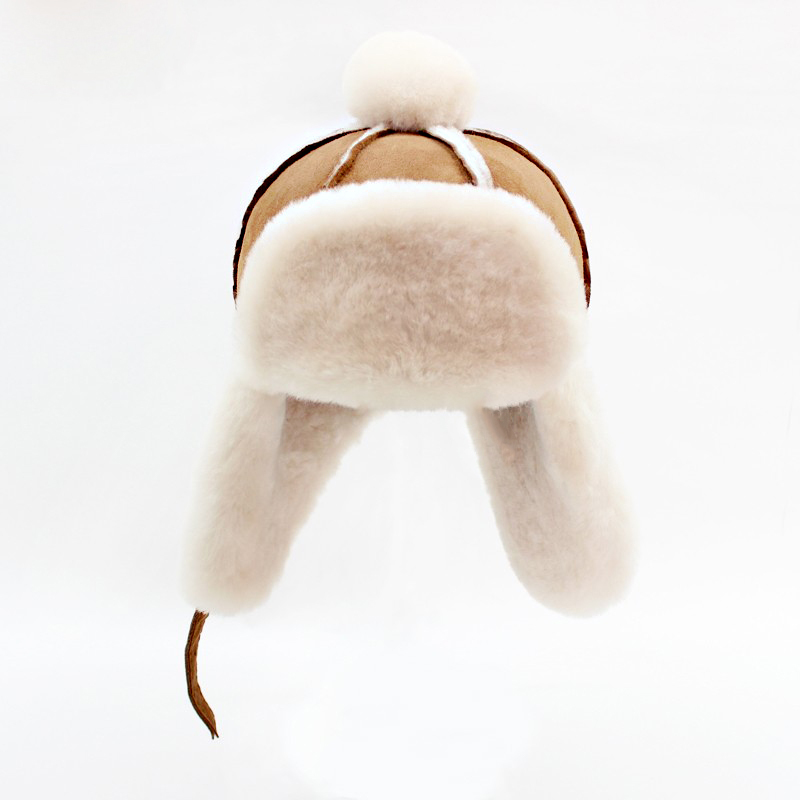 Australian Merino Wool and Fur Integrated Lei Feng Hat for Women, Winter Cycling Ear Protection, Mountaineering, Skiing, Northeast Thickened Version Australian Merino Wool and Fur Integrated Lei Feng Hat for Women, Winter Cycling Ear Protection, Mountaineering, Skiing, Northeast Thickened Version