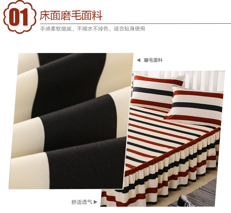 Simmons giường bedspread tấm váy ngủ bìa trượt Hàn Quốc nằm trên giường 1.2m1.5m1.8m m bìa bảo vệ bụi một mảnh - Váy Petti ga giường viền ren