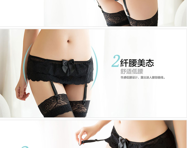 Châu âu và Hoa Kỳ garter ren garter set sling vớ tình yêu tình dục vớ cám dỗ bow lưới