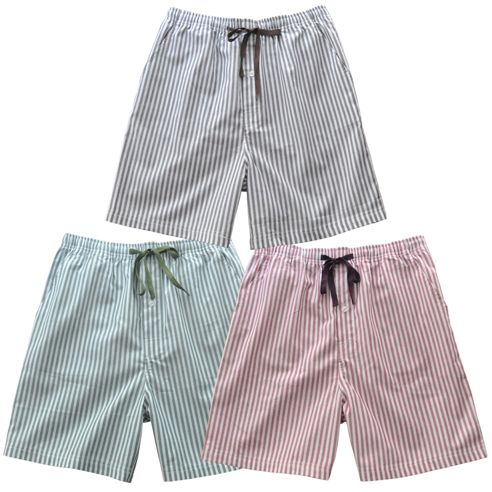 Xia Men Pure Cotton Strip Break Men Five-Son Shorts Shorts Leisure HomePatient Patient Sleepers Slowcase Bag