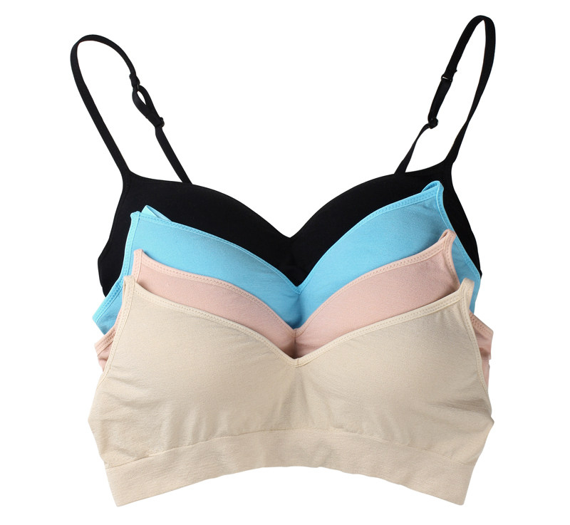 Counter comfortable thin cup no steel ring modal bra seamless home sports underwear