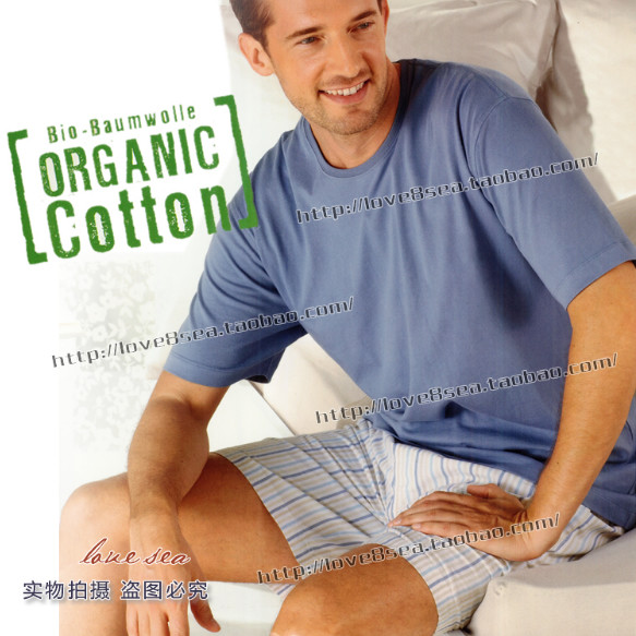 Value for European Single Men Summer Knitted All-Cotton Short Shorts Pajamas Home Clothes