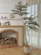 Loushujia Artificial Green Plant Jacaranda Large Floor-Standing Potted Plant Decoration for Living Room Indoor Light Luxury Decoration Fake Tree Plant